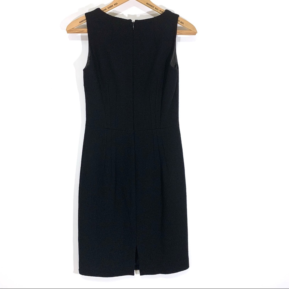 Andrew Gn Black Stretch Wool Sheath Dress - Picture 2 of 8